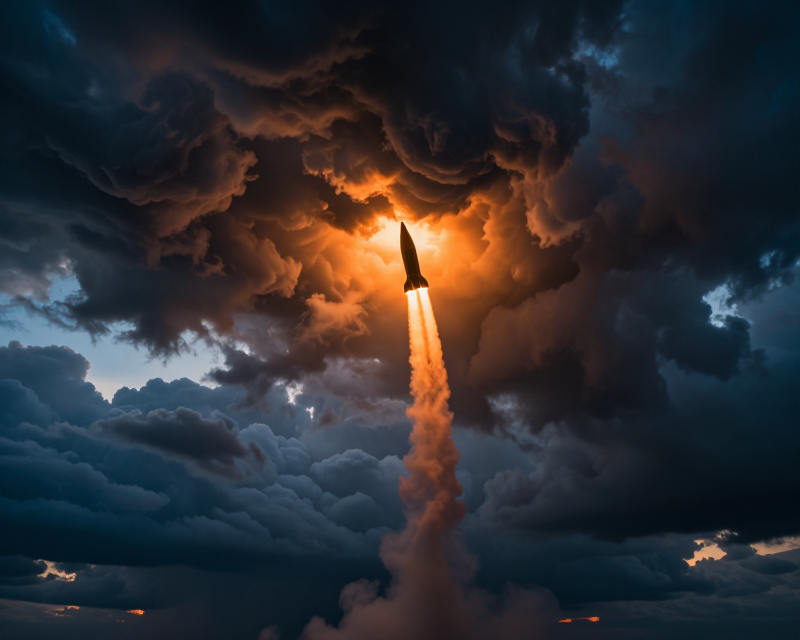 Cinematic Missile Launch Atmosphere