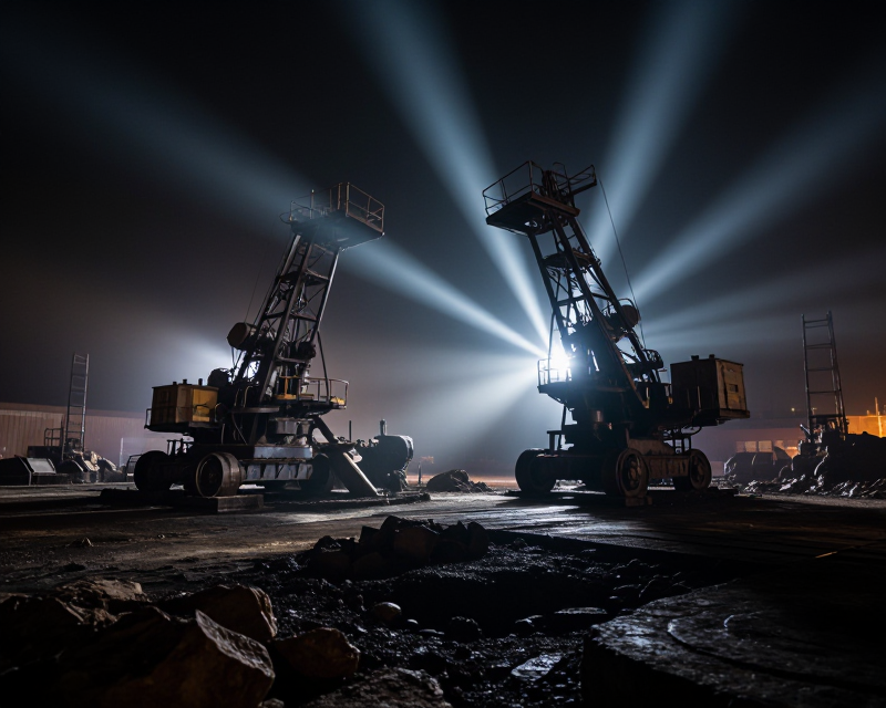 Industrial Mine Investigation Scene
