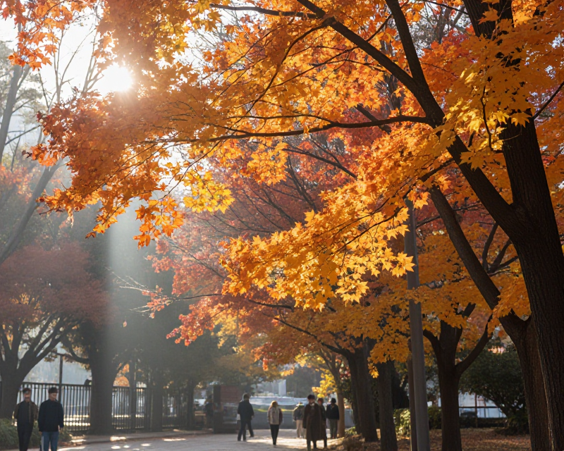 Autumn Morning in Seoul