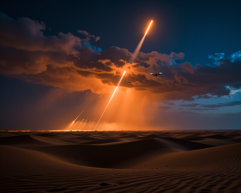 Cinematic Middle East Night Sky