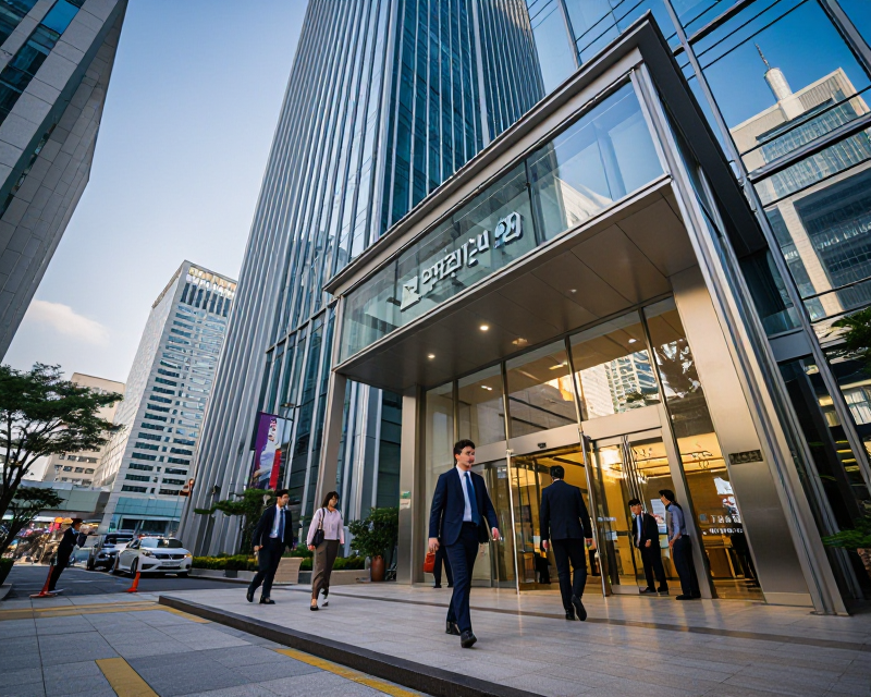 Modern Corporate Headquarters in Seoul