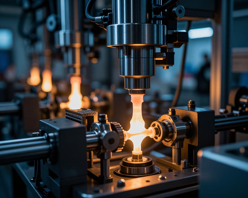 High-tech industrial manufacturing scene