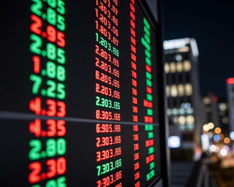 Digital Stock Market Display