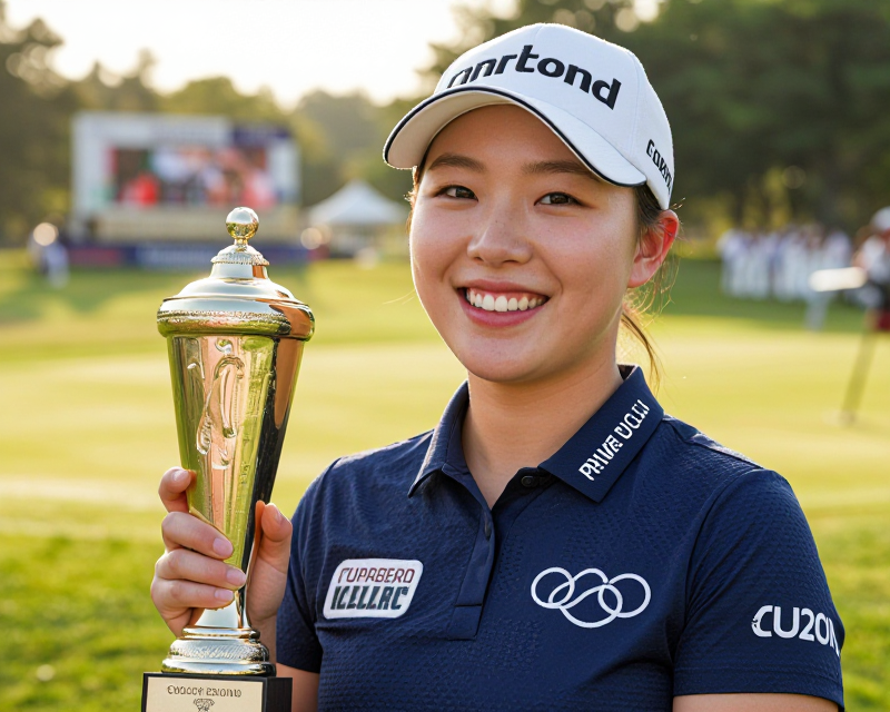 Triumphant Golfer