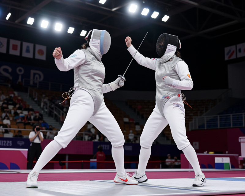 Triumphant Fencer