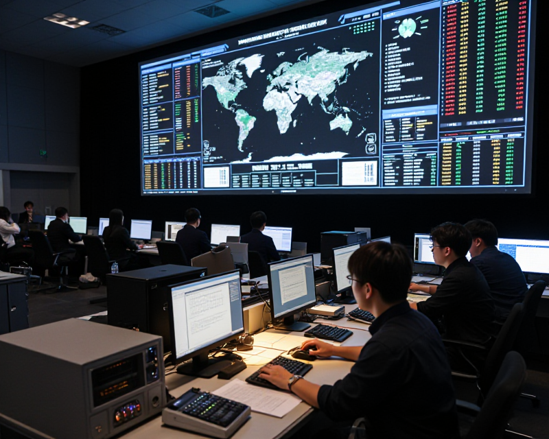 High-tech Intelligence Command Center